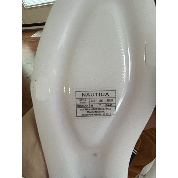 Nautica Womens White & Pink Flat Strappy Jelly Sandals Shoes NWT Open Toe 9 - Picture 7 of 7